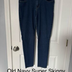 Old Navy Women's Skinny Jeans - Deep Blue